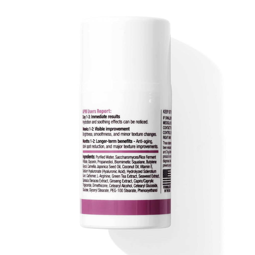 APM Moisturizing Cream with Japanese Purple Rice, Hyaluronic Acid, and Botanical Extracts